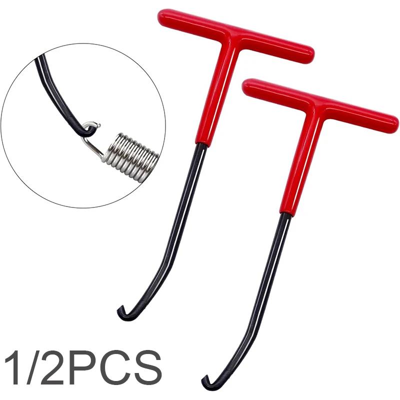 Product Introduction of 1/2 PCS Exhaust Spring Puller Tool Motorcycle Exhaust Spring Hooks, T Handle Hooks Snowmobile Spring Puller Removal Tool 1