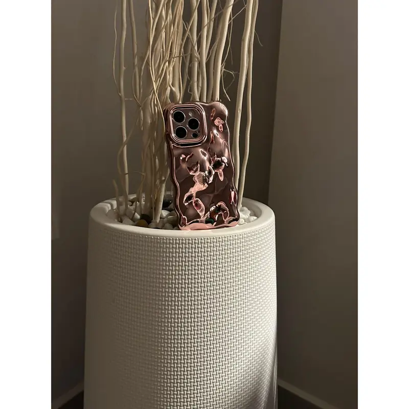 3D Bubble Bliss Phone Case - Metallic Rose Gold | Stylish and Protective Case with Textured Bubble Design 7