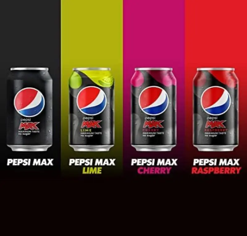 Pepsi Max Soft Drinks, pack of 8 x 330ml 5