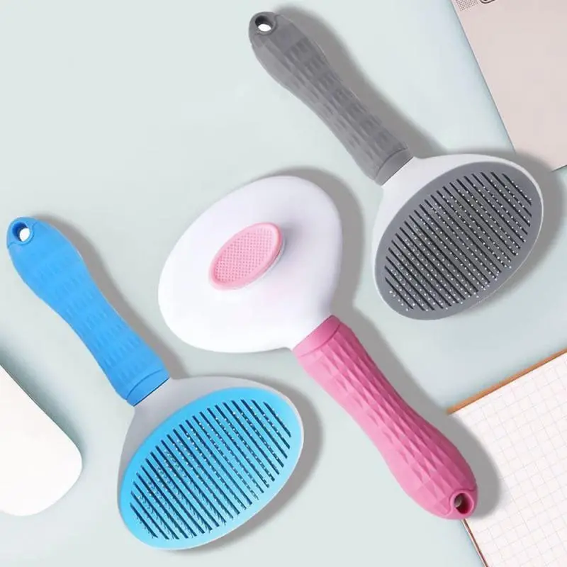 New Pet Comb Stainless Steel Needle Comb Dog And Cat Hair Removal Floating Hair Cleaning Beauty Skin Care Pet Dog Cleaning Brush 5