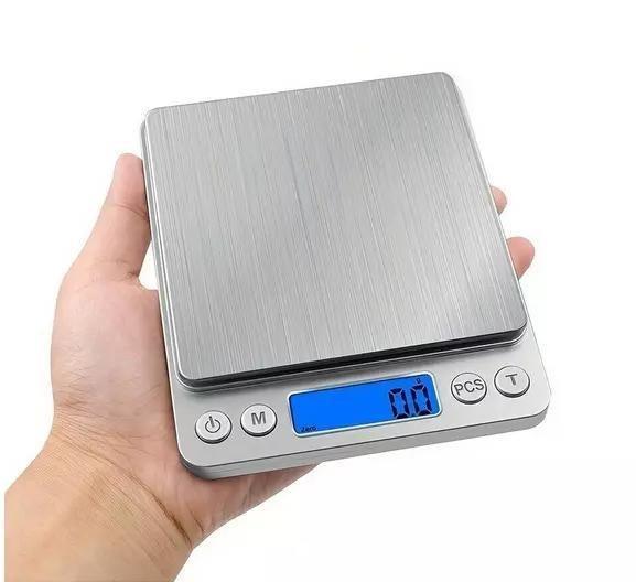 0.03g 500g Kitchen Scale Pocket Electronic Digital LCD Weighing Food Jewellery Measuring Utensils White 3
