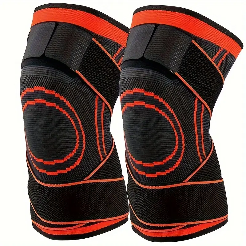 Product Introduction of The 2pcs Short Knee Pads Offer Maximum Knee Support for Both Men And Women, Featuring Adjustable Straps for Running, Cycling, And Workouts. 1