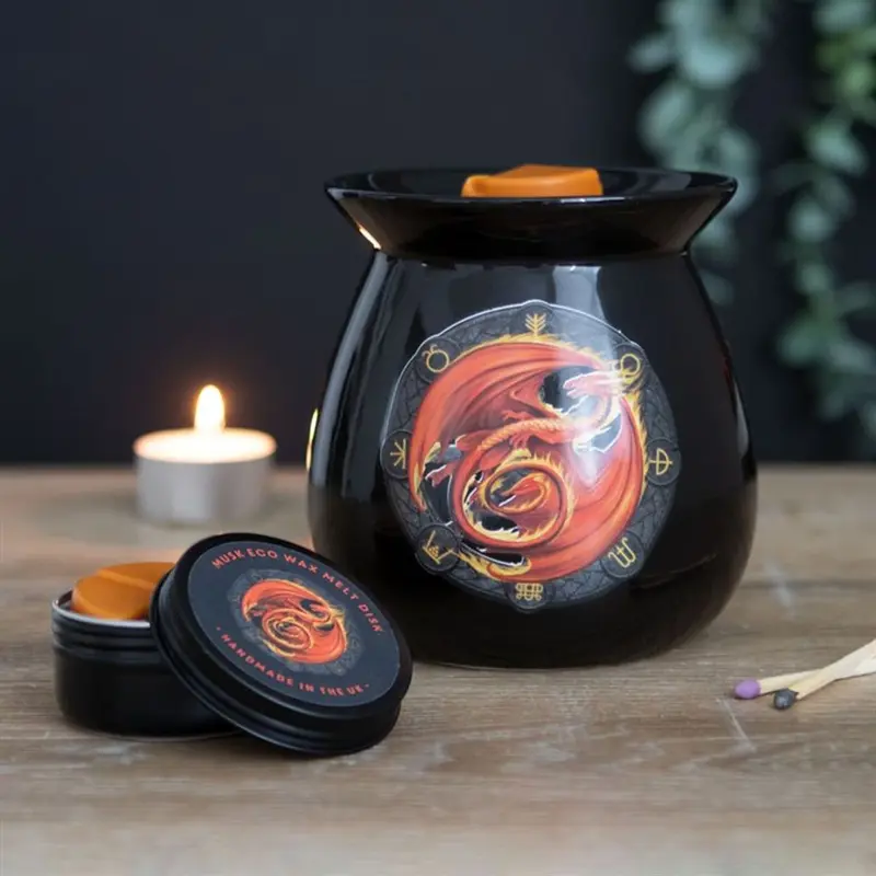 Beltane Wax Melt Burner Gift Set by Anne Stokes 3
