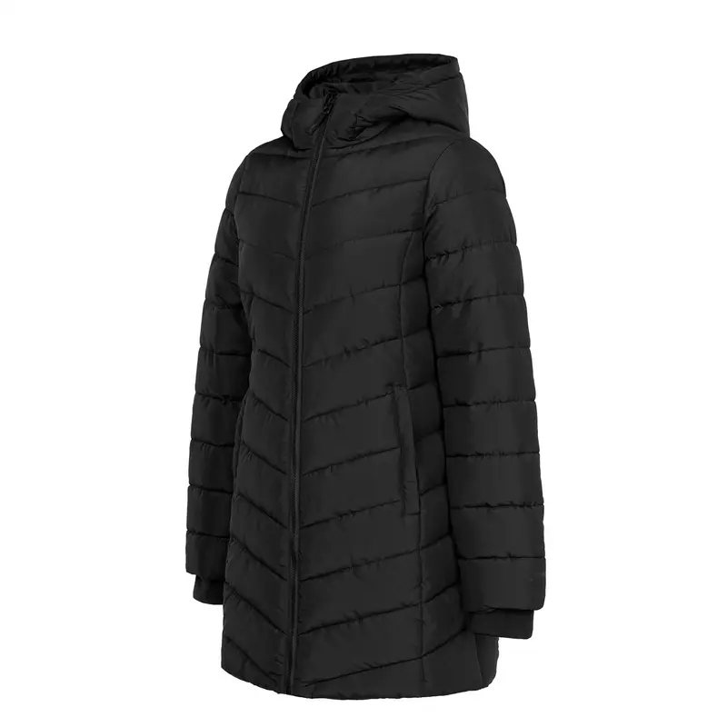 Slazenger Womens Mid Length Padded Jacket Outerwear Puffer Heavyweight Hooded 7