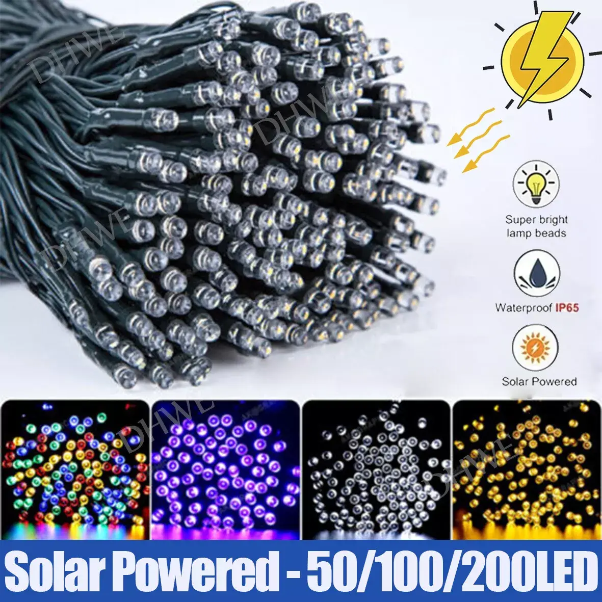 Solar-Powered LED Fairy Lights – 50/100/200/500 for Magical Outdoor Glow!