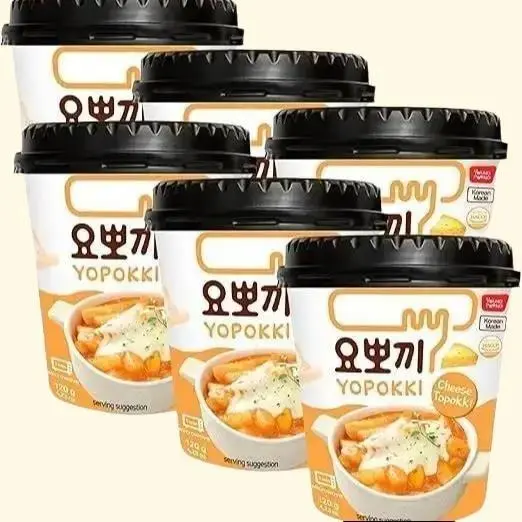 Yopokki Cheese Sauce Rice Cake Cup 120g Instant food,coffee patina,christmas gift,christmas gifts,coffee patina,churning butter halal  topokki yo pokki 1