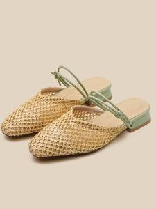 Women's Fashionable Braided Design Slide Sandals, Casual Versatile Sandals for Daily Wear, Lightweight Breathable Comfortable Shoes for Women & Girls