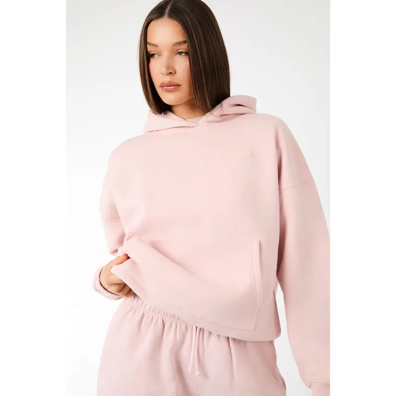 Kaiia Label Logo Oversized Hoodie Dusty Pink 3