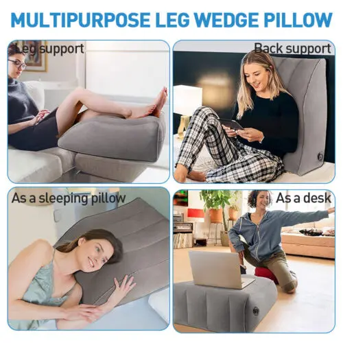 Product Introduction of Inflatable Elevation Wedge Leg Foot Rest Raiser Support Pillow Cushion with Pump 2