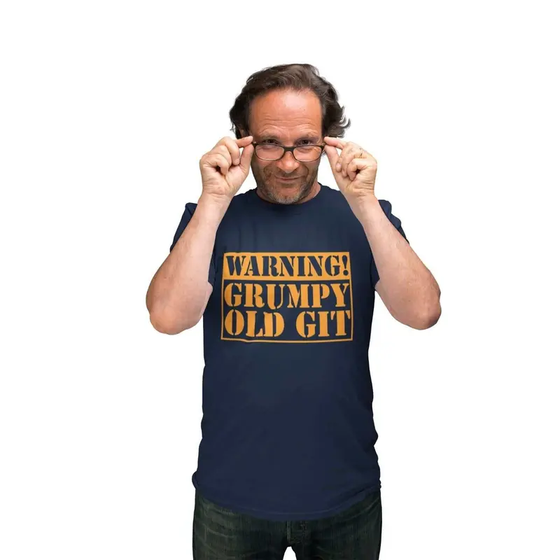Warning Grumpy Old Git Funny T Shirt tshirt top Old Man Dad Grandad Gift Idea 7