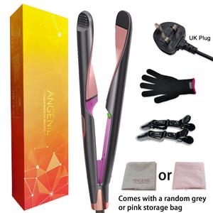 2 in 1 Hair Straightener & Hair Curler, 1 Count Professional Hair Straightening Iron with LCD Display, Hair Styling Tool for Home & Salon Use, Hair Flat Iron