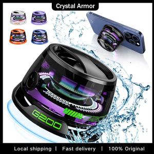 Mini Speaker  Bluetooth  with Magnetic Base, Powerful Portable Tiny Speaker , Easy to Attach to Metal Surface with Steel Ring, Compat with iPhone 13/14/15/16, Ideal for Travelling, Camping, Audio Wireless Android Compact Device Holder Lights Smartphone