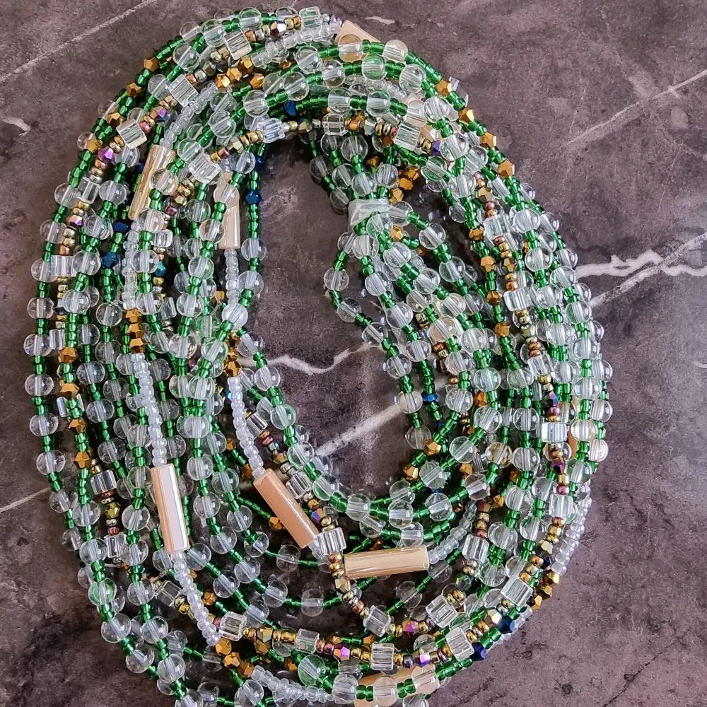 Elastic waistbeads for women. crafted  to beautify your waistlines in vibrant  colour *one size fit all*