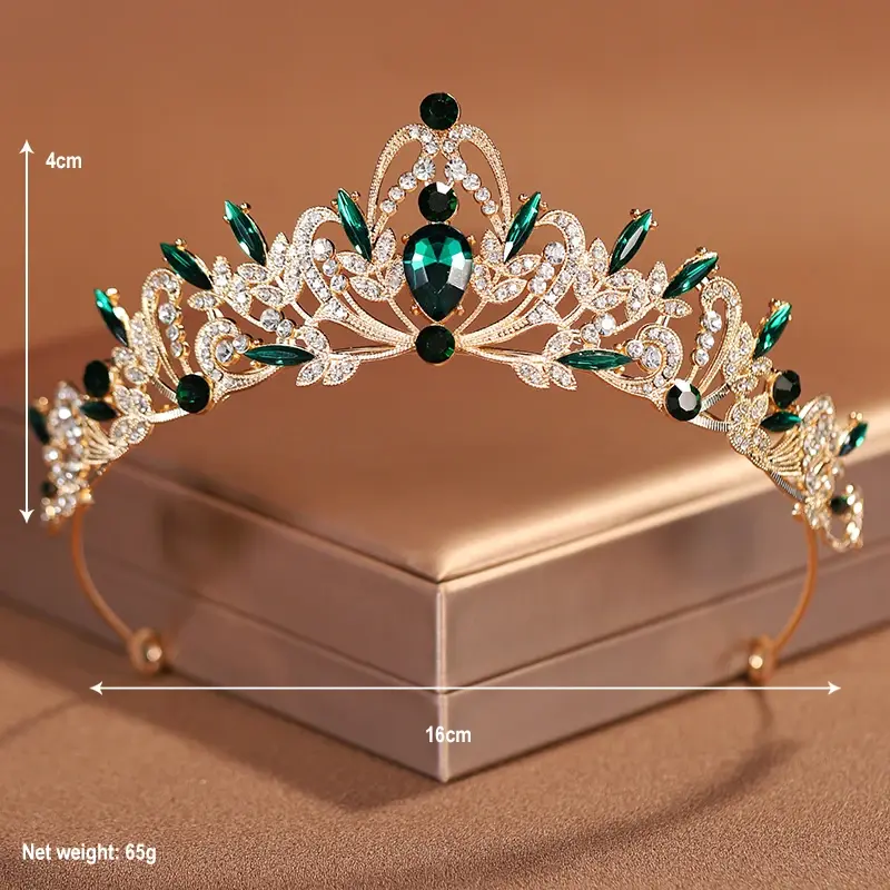 Bridal Headwear Purple-Colour Women's Grand Party Crown Birthday Tiaras 6