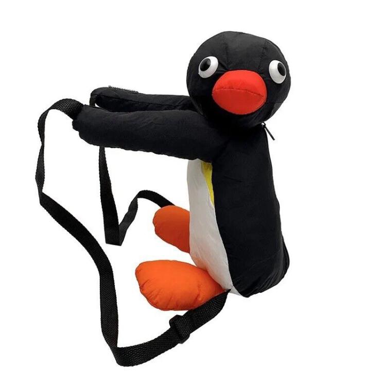 Pingu Penguin Plush Backpack Cartoon Cute Penguin Plush Toy Soft Stuffed 15” 4