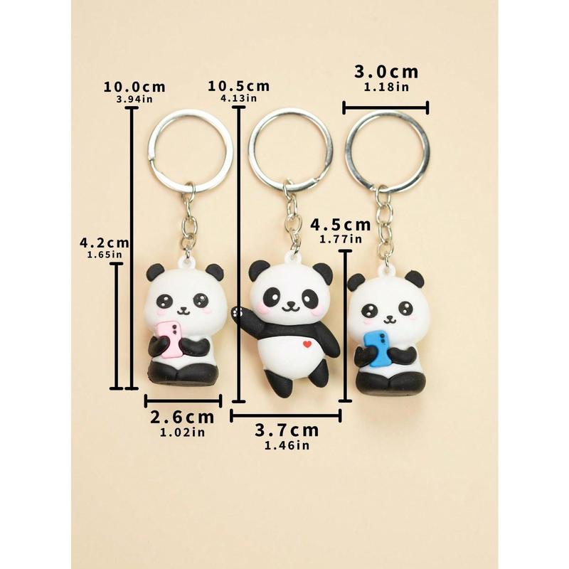 1pcs  Cute Panda Keychain Pendant For Car, Bag Or As Couple Gift Valentine's Day Valentines 4