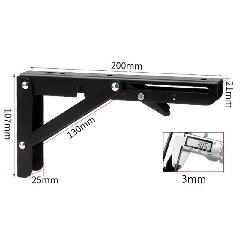 2/4pcs Folding Bracket For Table Shelf Camper Van Motor Home Caravan Accessories 2