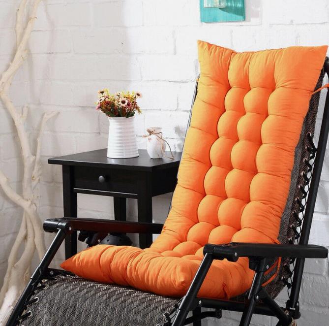 Thick Sun Lounger Cushion Garden Outdoor Recliner Chair Seat Pad Comfort 1