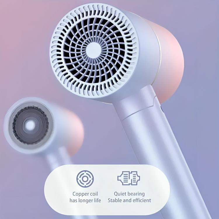 Professional Hair Dryer, Foldable Quick Drying Ionic Hairdryer with Concentrator, Portable Travel Hairdryer with Heating and Cool Button for Multi Women Man Hairstyles, for Home Salon Travel 6
