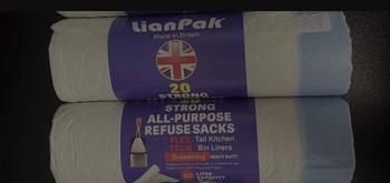 Product Review of Bitterplum 100pcs White Mid-Size Drawstring Strong Pedal Bin Liners from S**r r**e 0