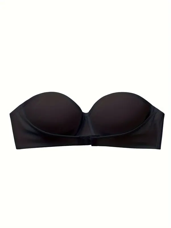 Women's Underwire Push-Up Bra with Adhesive Strips - Invisible Seamless Lift, Steel Boning Support, Non-Removable Padded Cups, Elegant Solid Color for Everyday & Formal Wear, Comfortable Undergarment | Sturdy Underwire Support Womenswear Sexy 8