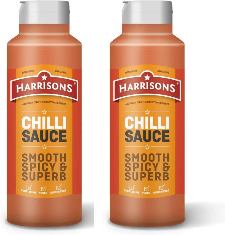 Harrison's Chilli Sauce 1L - Spicy and Flavorful - Generous Quantity- Spicy Flavor Profile - 6
