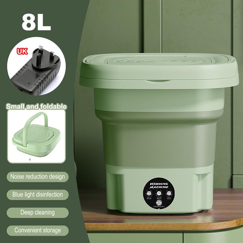 Portable Washing Machine Mini Washer Foldable Washer and Spin Dryer Travel UK 7
