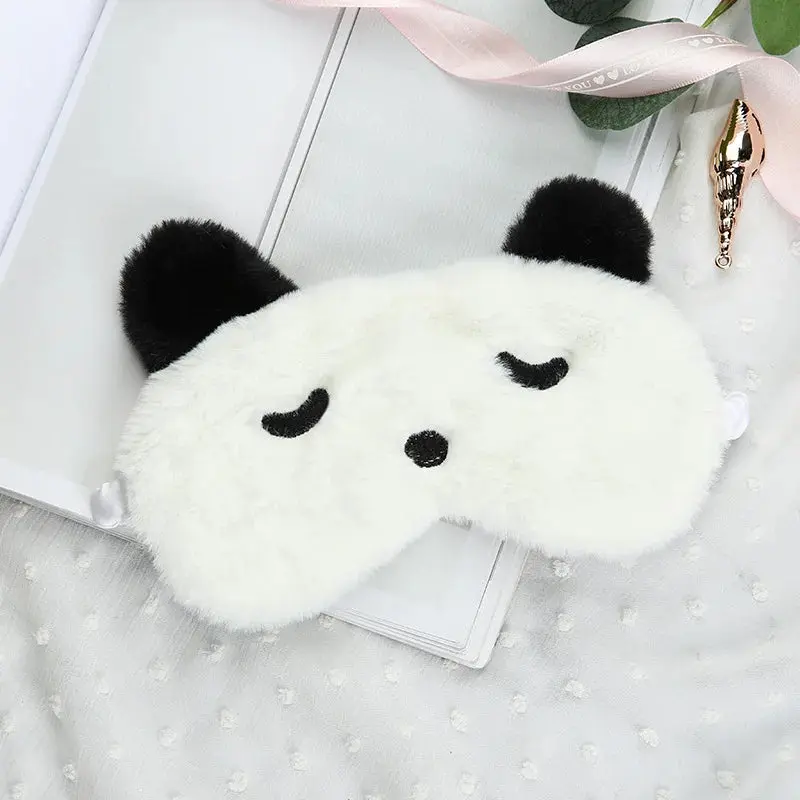 Cute Big Eyes Plush Sleep Mask for Kids – Soft Cartoon Cat Eyepatch for Travel, Nap, Bedtime, and Party Gifts 2