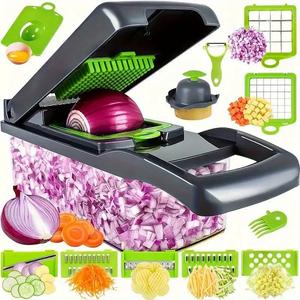 16 in 1 Kitchen Multifunctional Vegetable Cutter, salad chopper , Slicer, Potato Shredder, Vegetable Cutting Tool, Slicer, Vegetable And Fruit Slicer