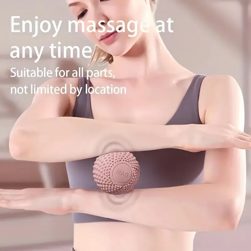 1pc Full Body Massage Ball For Muscle Recovery, Small Yoga & Pilates Ball 4