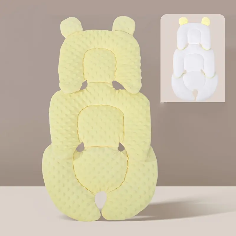Rainbow Snowman A Dual - Sided Thickened, Warm and Breathable Car Seat Liner for Infants and Toddlers. It's a Universal Fit Cushion Made of Polyester Fiber, Available in Pink and Blue. 8