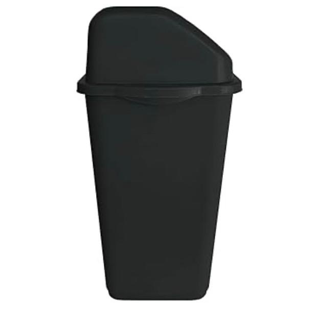 VTL 60 Litre Black Plastic Swing Bin Durable For Kitchen And Home Waste Room 1