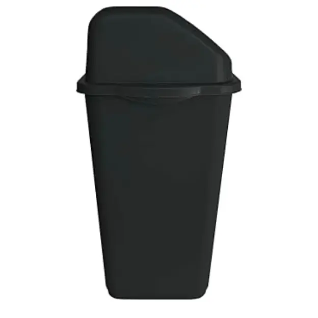 VTL 60 Litre Black Plastic Swing Bin Durable For Kitchen And Home Waste Room 1