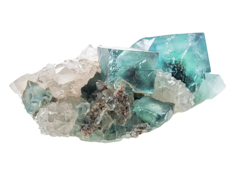 Okorusu Fluorite with Phantoms & Quartz, Namibia Fluorite Crystal, Raw Fluorite Cubes, Rare Collectible Fluorite Specimen, Exceptional Piece 3