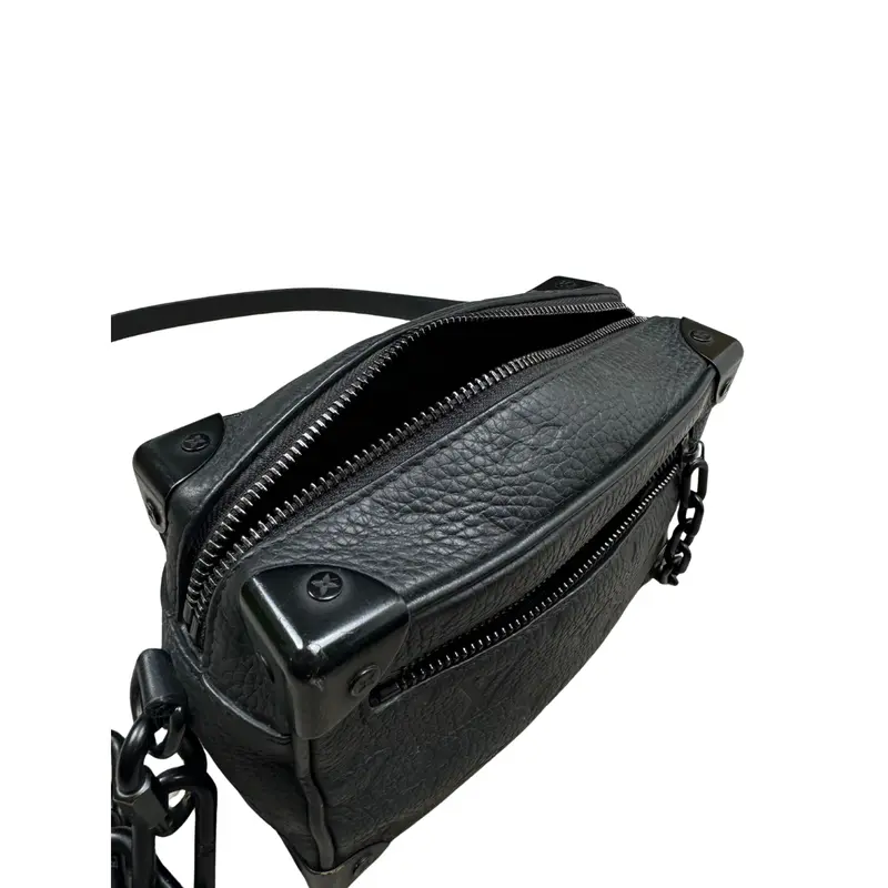 Preowned Louis Vuitton Mini Taurllion Monogram Soft Trunk - Black ONE SIZE 3