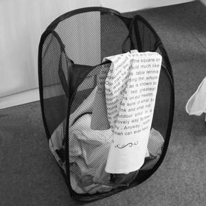 Foldable Mesh Breathable Summer Laundry Basket, Laundry Hamper, Summer Large Capacity Dirty Clothes Storage Basket, Home Organizer for Bathroom Bedroom, Halloween Gifts, Holiday Essentials, Bathroom Accessories