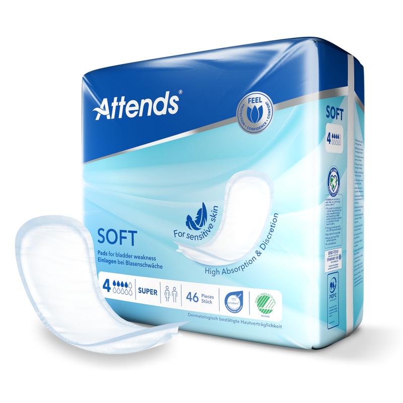 Attends Soft 4 Super Incontinence Pads 0
