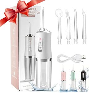 Rechargeable Water Flosser, 1 Box Portable Oral Irrigator & Accessories, Waterproof Water Flosser for Home & Travel, Personal Care Appliances