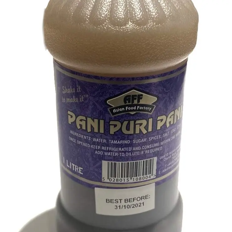 AFF Panipuri Pani 1L - Traditional Spicy Flavor for Pani Puri, Golgappa, and Puchka 2