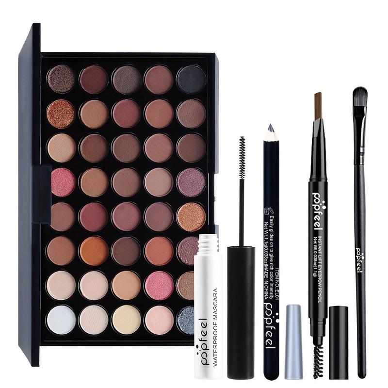 Product Introduction of 40 colors Nude Eyeshadow Set with Mascara, Eyeliner, and Eyebrow Pencil - Complete Eye Makeup Kit for a Natural and Glamorous Look 2
