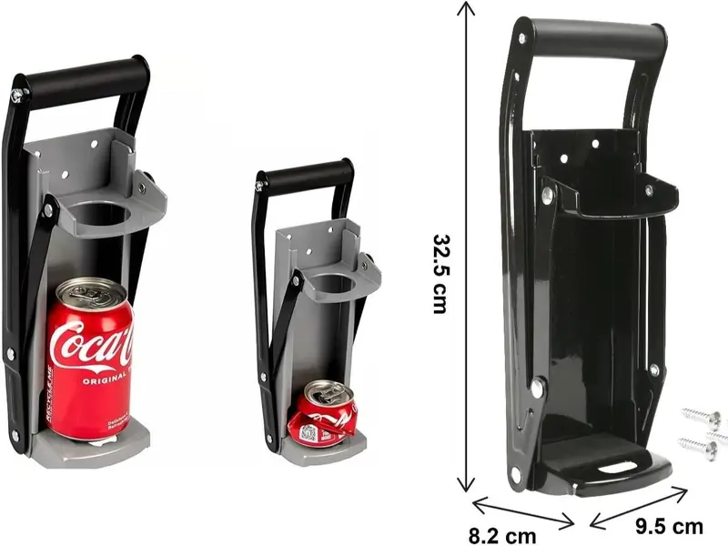 16OZ 500ML LARGE BEER TIN CAN CRUSHER WALL MOUNTED RECYCLING TOOL BOTTLE OPENER 8