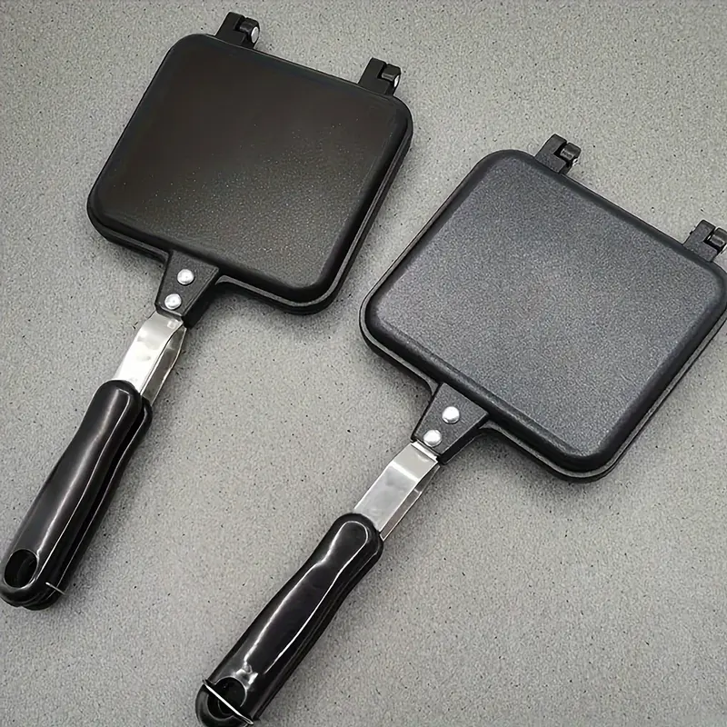 Double-Sided Non-Stick Versatile Sandwich Maker - Ideal for Outdoor Camping & Kitchen Use, Perfect for Grilled Cheese, Breakfast Sandwiches & Omelets 3