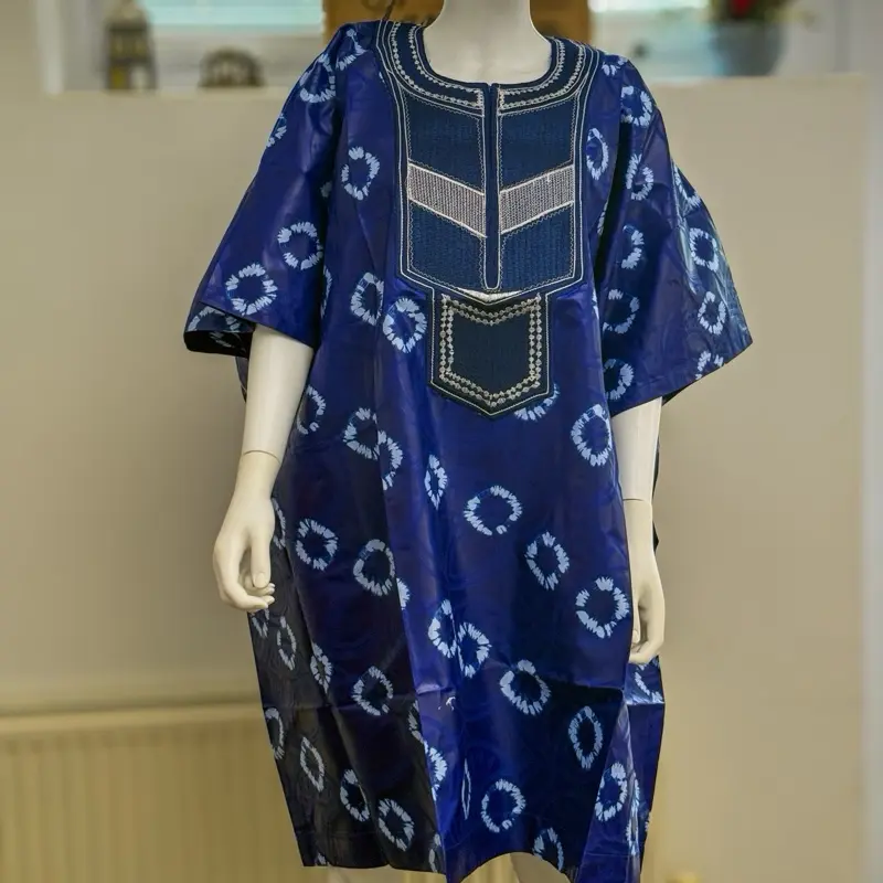 Women's Polish Cotton African Embroidery Kaftan/Gown/Dress for Casual Summer Wear - Womenswear Comfort 5