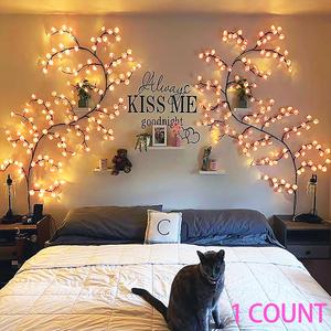 144LED Tree Branch Design Light, 1 Count USB Powered LED Light, DIY Cherry Blossom Decorative Light for Home Bedroom Party Wedding Festival