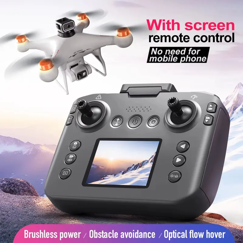 S116 MAX Drone with Screen Control – 8K HD Camera, IR Obstacle Avoidance, ESC, Brushless Motor, Foldable RC Quadcopter for Aerial Photography 2