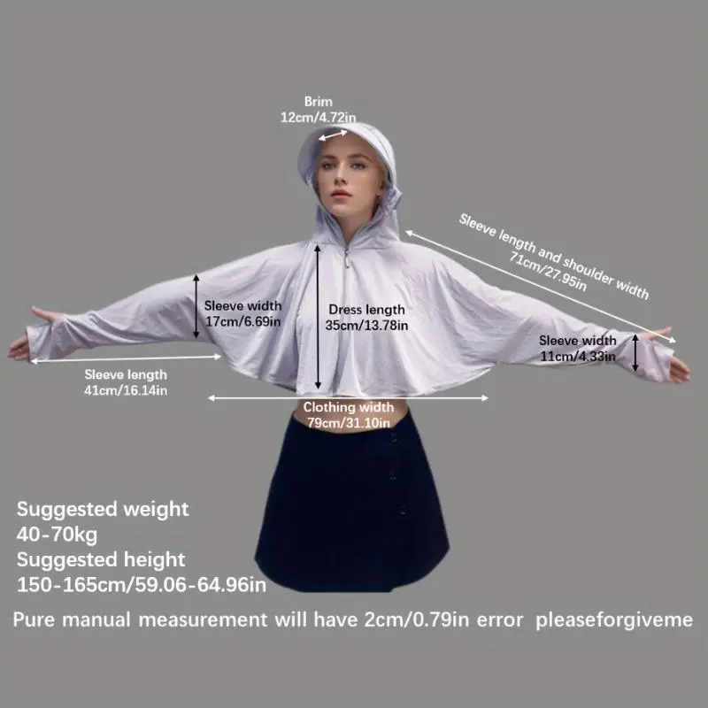 Women's Lightweight Breathable Sun Protection Jacket with Hood - Summer 2024 Collection, Ice Silky Fiber Fabric, Elastic Fit, White, UV Shield for Outdoor Activities & Cycling, Sun Protection Clothing 4