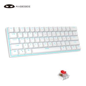 MageGee MK-STAR61 Mechanical Keyboard, 61 Keys Sea Blue Backlit Small Compact 60% Mechanical Keyboard, Hot Swappable Portable Gaming Keyboard