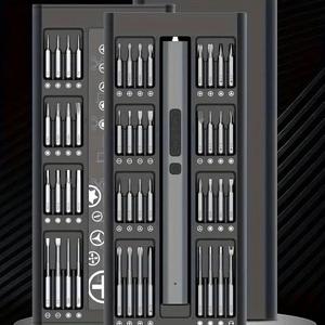 66 in 1 Wireless Electric Screwdriver Set, Precision Torx Screwdriver Bit Set, USB Rechargeable Lithium-ion Battery Screwdriver Kit for iPhone, Laptop, Camera, Watch, Toy, Glass, PC Computer, Xbox, PS4 Repair