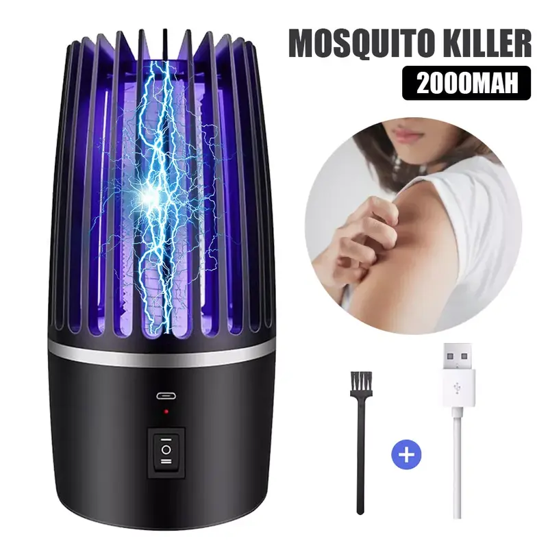 Electric Mosquito Killer Lamp Powerful UV Bug Zapper, Rechargeable Fly Insect Trap Indoor & Outdoor Mosquito Trap, UK Plug Insect Killer, Fly Zapper, Mosquito Zapper, Bug Killer, Insect Trap, Mosquito Lamp, Fly Lamp, Bug Lamp, Insect Killer Lamp 8