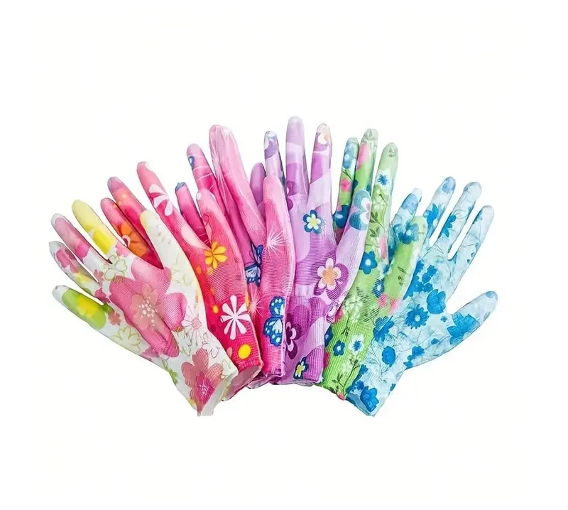 6/12/24pcs Women's Gardening Gloves, Ladies Work Gloves, Premium Grip Work Gloves, Comfortable Breathable Multipurpose, For Gardening, Lawn Care, Landscaping, Suitable For Digging, Planting, Weeding, Seed Sowing, Nail And Finger Protection 0